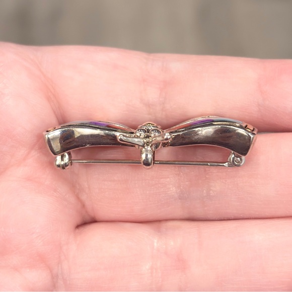 Grossbardt Southwestern Butterfly Pendant/Brooch, Colorful Inlay 925 18K Luxury - Picture 14 of 15